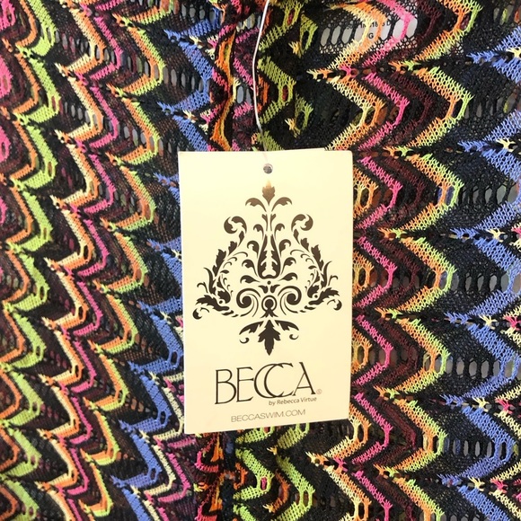 NWT Becca Size Large Side Slit Drawstring Swimsuit Coverup Pants - Picture 7 of 8